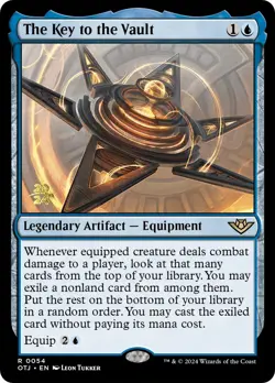 MTG The Key to the Vault [Outlaws of Thunder Junction Prerelease Promos] Foil Ne - Image 1