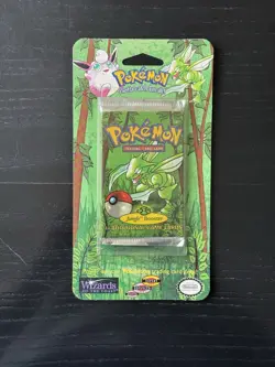 1999 Pokemon Unlimited Jungle Blister Booster Pack Scyther Factory Sealed - Image 1