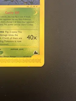 Pokemon Crobat 6/144 Rare Skyridge Non Holo 2003 TCG Vintage - MP - Image 4