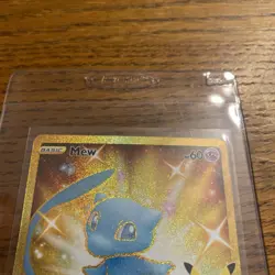 Pokemon TCG Gold Shiny Mew 025/025 25th Anniversary Celebrations NM - Image 2