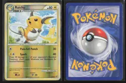Raichu 33/90 Uncommon HGSS Undaunted Pokemon Reverse Holo Lightly Played - Image 3