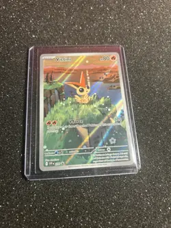 Pokemon Victini SVP 208 Illustration Rare Promo Scarlet & Violet NM - Image 1