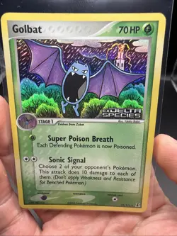 Pokemon TCG Golbat 43/113 Delta Species Stamped Holo - Image 2