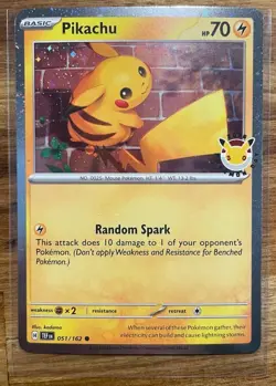Pokemon Day 2026 | Pikachu 051/162 | 2026 Stamp Promo + 2026 Coin Token NM/M - Image 2