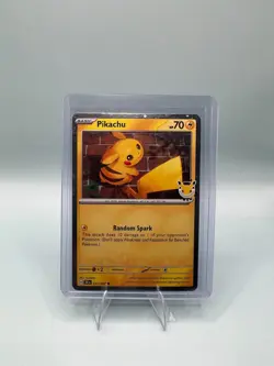 Pack Fresh/NM Pikachu 051/162 Pokemon Day 2026 STAMPED Cosmo Holo - Image 1