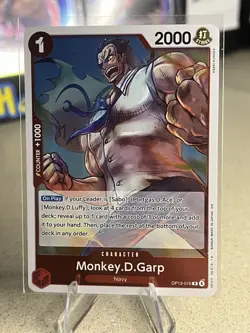 Monkey.D.Garp OP13-016 Rare Carrying On His Will One Piece Near Mint - Image 1