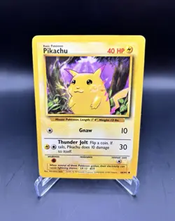 Pokemon Pikachu Yellow Cheeks 58/102 Base Set 1999 - Image 1