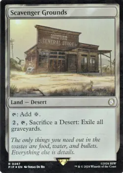 MTG - Scavenger Grounds - PIP - Rare Foil - 815 NM Magic Card - Image 1