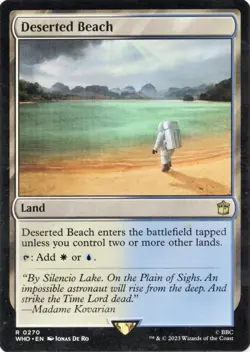 MTG - Deserted Beach - Universes Beyond: Doctor Who - Near Mint NM Magic Card - Image 1