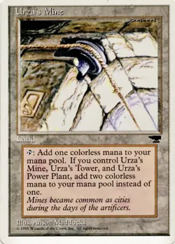 1995 MTG Chronicles Urza's Mine #114C LP Vtg Magic Card - Image 1