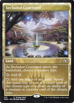 1x Secluded Courtyard PROMO - VLP - MTG Card - MAGIC - Image 1