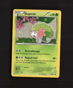 Shaymin XY188 XY Black Star Promo Holo GALAXY SWIRL Pokemon Card LP+ - Image 1