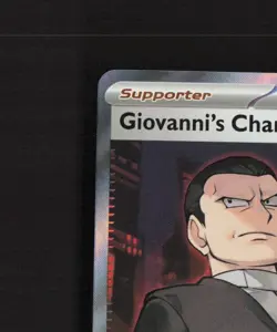 Giovanni's Charisma 197/165 Scarlet & Violet 151 Full Art Rare Pokemon Card LP - Image 3