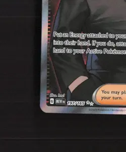 Giovanni's Charisma 197/165 Scarlet & Violet 151 Full Art Rare Pokemon Card LP - Image 5