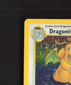 Dragonite 4/62 WOTC Fossil Set Holo Rare Pokemon Card MP - Image 3