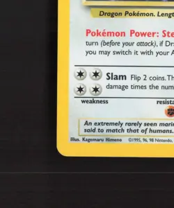 Dragonite 4/62 WOTC Fossil Set Holo Rare Pokemon Card MP - Image 5