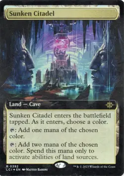 MTG Sunken Citadel 392 Rare Foil Extended Art The Lost Caverns of Ixalan VLP/NM - Image 1