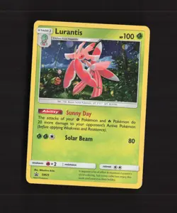 Lurantis SM25 Sun & Moon Black Star Promo Holo Pokemon Card LP - Image 1