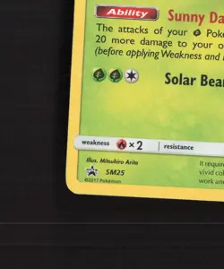 Lurantis SM25 Sun & Moon Black Star Promo Holo Pokemon Card LP - Image 5