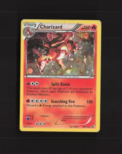 Charizard 19/113 Legendary Treasures Cosmos Holo Rare Holo Pokemon Card DMG - Image 1