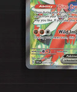 Koraidon ex 231/198 Scarlet & Violet Full Art Ultra Rare Holo Pokemon Card LP - Image 5