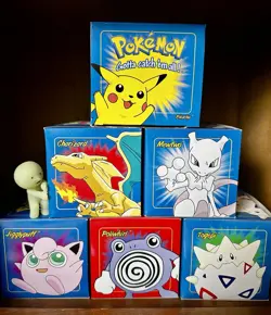 SEALED Full Set 6/6 Pokemon 23K Gold Plated Trading Cards 1998 Burger King MINT - Image 1
