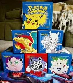 SEALED Full Set 6/6 Pokemon 23K Gold Plated Trading Cards 1998 Burger King MINT - Image 3