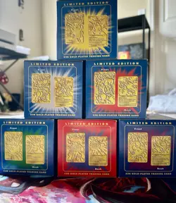 SEALED Full Set 6/6 Pokemon 23K Gold Plated Trading Cards 1998 Burger King MINT - Image 4