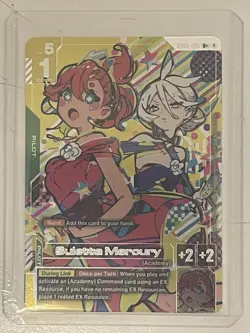 Gundam Card Game GD04-085 R+ Suletta Mercury Alt Art Foil - Image 1