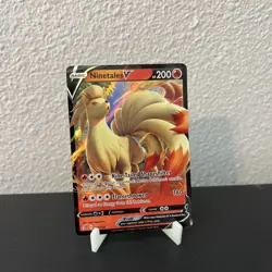Ninetales V 026/192 Rebel Clash NM Ultra Rare Pokemon Card - Image 1