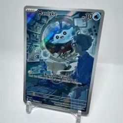 Mantyke 189/182 Illustration Rare Full Art Holo Pokemon Paradox Rift Card - Image 2