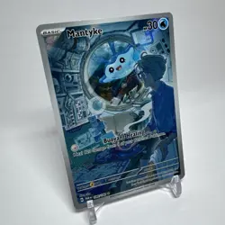 Mantyke 189/182 Illustration Rare Full Art Holo Pokemon Paradox Rift Card - Image 3
