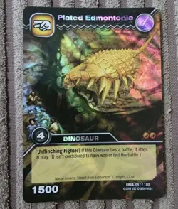 Colossal Rare Dinosaur King Trading Card DKAA-097/100 Plated Edmontonia - Image 1