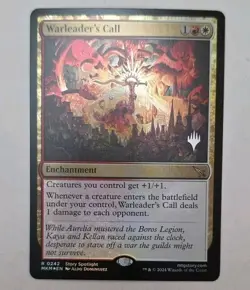 Warleader's Call Murders at Karlov Manor MTG Magic The Gathering M/NM Promo Foil - Image 1