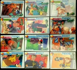 Pokemon Bandai Set 33 Cards Carddass Anime Collection Number 73 - 111 Pikachu - Image 2