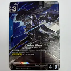 Delta Plus Holo Unit R+ Card GD01-006 Gundam TCG - Image 1