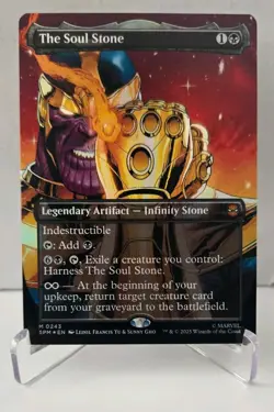Magic the Gathering the Soul Stone 243 Borderless Foil Marvel's Spider-Man - Image 1