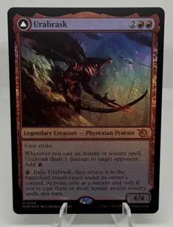 MTG Urabrask / The Great Work #169 (Foil) March of the Machine MOM - NM - Image 1