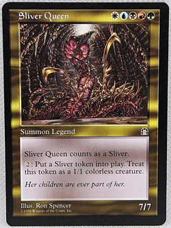 MTG Magic: The Gathering Stronghold Sliver Queen Remasurikonigin EX - Image 1