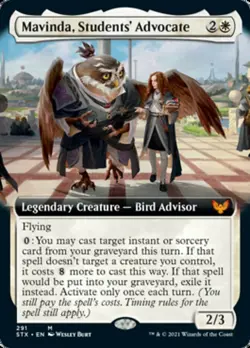 Mavinda, Students' Advocate EXTENDED ART Single MTG Strixhaven Pack Fresh - Image 1