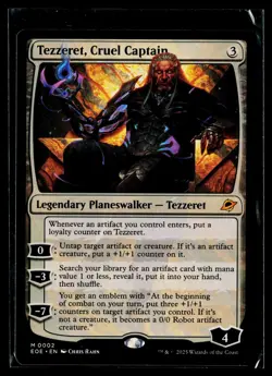 MTG NONFOIL Tezzeret, Cruel Captain Edge of Eternities 0002 Magic Gathering-LP - Image 1