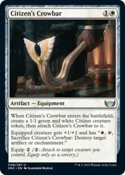 Citizen's Crowbar - Near Mint MTG Streets of New Capenna - Image 1