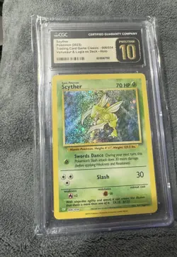 Pokemon Scyther 2023 Classic Trading Card Game CGC Pristine 10 006/034 - Image 1