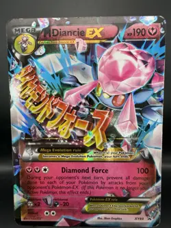 Mega M Diancie EX XY44 Black Star Promo Holo Pokemon Card - MP - Image 1