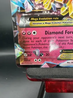 Mega M Diancie EX XY44 Black Star Promo Holo Pokemon Card - MP - Image 5