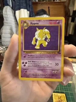 Hypno 23/62 Fossil Non Holo Rare Pokemon Card English LP - Image 1