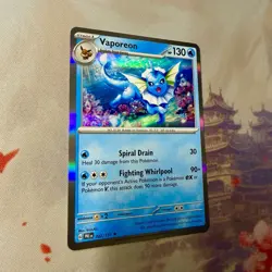 Vaporeon 022/131 Sv: Prismatic Evolutions Holo Rare Pokemon Card NM - Image 3