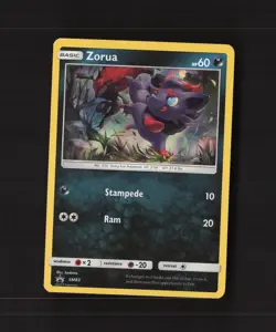 Zorua SM83 Sun & Moon Black Star Promo Holo Pokemon Card LP+ - Image 1