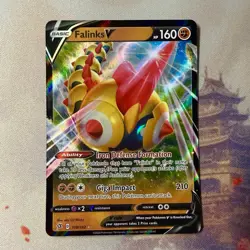Falinks V 110/192 Rebel Clash Ultra Rare Holo Pokemon Card NM - Image 1