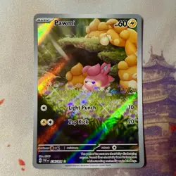 Pawmi 226/091 SV: Paldean Fates Full Art Ultra Rare Holo Pokemon Card NM - Image 1